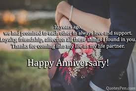 Maybe you would like to learn more about one of these? Happy 10th Wedding Anniversary Wishes Quotes With Images