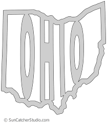 Ohio Map Outline Printable State Shape Stencil Pattern Scroll Saw Patterns Free Scroll Saw Patterns Scroll Saw