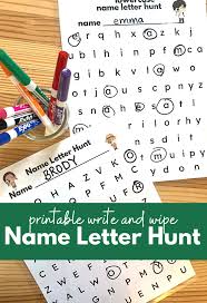 Take a look at our list of the most common male and female first names in the us, as well as the most common last names. Name Letter Hunt Free Printables No Time For Flash Cards