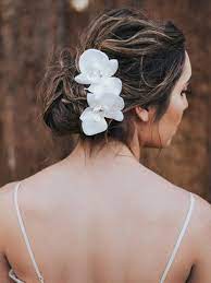 Orchid Bridal Hair Flower Carys Bridal Hair Accessories By Hair Comes The Brid Bridal Hair Accessories Flower Bridal Hair Flowers Flower Hair Accessories