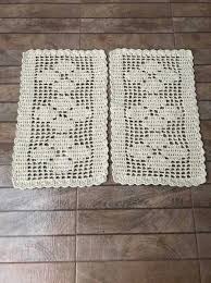 Como lavar roupa colorida para não desbotar? Tapete Barbante Par 3 Rosas 75cmx45cm Croche E Tear Tapete Magazine Luiza