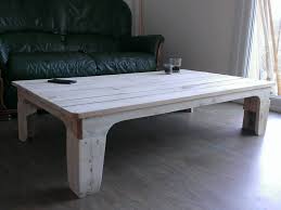 Pallets can become awesome coffee table and you needn't do much. Diy Pallet White Coffee Table