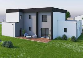 Maison + terrain, maison seule ou terrain seul. Modele De Plan De Contemporaine T5 150m2 Maisons D En France Bretagne
