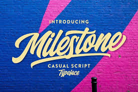 Download freestyle script normal for free on allfont.net. Milestone Casual Script 733583 Handwritten Font Bundles In 2020 Typeface Graphic Design Fonts Script