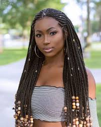 Black And Grey Box Braids On Dark Skin Cornrows With Extensions Natural Hair Hair Styles Natural Hair Styles Latest Braided Hairstyles