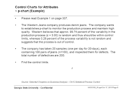 Mgs 3100 Business Analysis Statistical Quality Control Oct