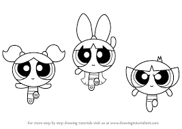 Learn How To Draw Powerpuff Girls The Powerpuff Girls Step By Step Drawing Tutorials Cute Cartoon Drawings Cute Disney Drawings Easy Cartoon Drawings
