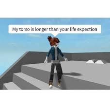My Torso Is Longer Than Your Life Expection In 2021 Roblox Memes Roblox Funny Really Funny Memes