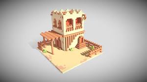 Country House By Tnrmnv Voxel Art Magicavoxel Minecraft Decorations Building Concept Pixel Art