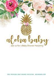 Free Printable Aloha Baby Shower Invitation Templates Printable Baby Shower Invitations Free Printable Baby Shower Invitations Baby Shower Invitation Templates
