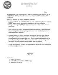 Real life examples of these positive attributes should be recorded to strengthen the letter. How Do I Begin The Appeal Process For The Qmp Or What Does The Memo Look Like Or Say Rallypoint