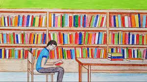 Draw a room in perspective for. How To Draw Library Step By Step Very Easy Youtube