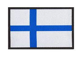 Flag of finland is popular in the finnish language as the siniristilippu or the blue cross flag largely because of the obvious reason also, download picture of blank finland flag (outline) for kids to color. Finland Flag Patch Color Gewobene Abzeichen Equipment Clawgear Online Shop Clawgear Com