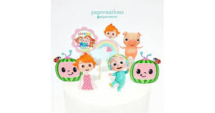 All character images used are free and not being sold. Cocomelon Cupcake Toppers