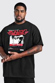 Plus Size Anime Graphic Printed T Shirt Boohooman Our women's gym wear just landed in time for you to upgrade your workout uniform! plus size anime graphic printed t shirt boohooman