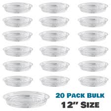 Which brand has the largest assortment of plastic plant pots at the home depot? Gardening 6 Thin Deep Flower Pot Clear Drip Trays For Indoors Outdoor Plants Riefie 12 Pack Of 6 Inch Plastic Plant Saucer Pots Planters Container Accessories