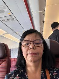 On my way back to Singapore. Thank you my lovely landlord send me to  airport early in the morning. Had a fruit platter for my flight from Khon  Kaen to Bangkok. Met