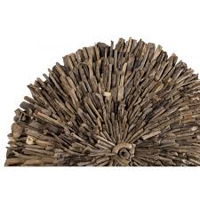 Utilisé sous forme de branches, troncs, planches ou autre déclinaison, le bois flotté les bûches en bois flotté permettent la création de lampes, petites tables, présentoirs à bijoux et autres décorations. Decoration Murale Ronde 120x120cm Bois Flotte Qom Tableau Romantique Pas Cher