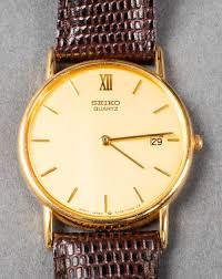 Men's essentials japanese quartz with stainless steel strap, silver (model: Sold Price Vintage Seiko Quartz Gold Tone Wrist Watch February 3 0121 10 00 Am Est