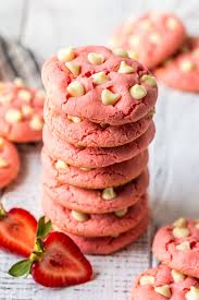 Even the kids can mix and shape them. Strawberry Cookies Strawberry Cake Mix Cookies Video