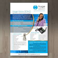 Single Page A4 Brochure For Telecom Company Brochure Contest Design Brochure Winning Apotgieter Company Brochure Brochure Custom Brochures