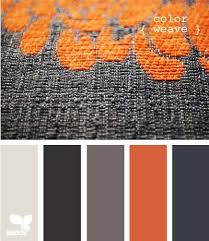 Color Crush Orange Gray Via I Popped Into A Few Home Decor Stores Over The Weekend And After About The Third Stor Design Seeds Color Palette Colour Schemes