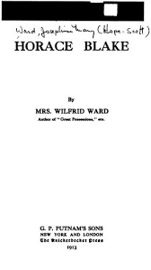 Horace Blake by Ward, Wilfrid Mrs.