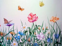Blumenwiese Blumen Wiese Blumenzeichnung Blumenwiese