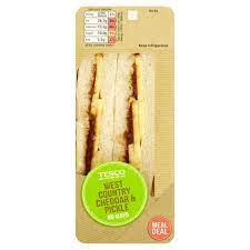 T Cheese Pickle Sandwich Tesco Groceries