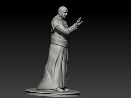 3d Printed Pope Francis By Marcelo Lopes Vieira Tchelos Pinshape