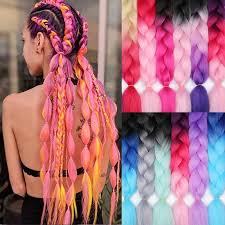 After months of surviving with salons being closed and hopefully if you've been debating whether or not you should put your hair in box braids this summer, there are multiple reasons why you should. Buy Synthetic Hair Braids Ombre Braiding Hair Extension Box Braids Hair Pink Purple Yellow Golden Colors Crochet Braids Kanekalon At Affordable Prices Free Shipping Real Reviews With Photos Joom