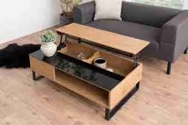 Table Basse Plateau Relevable Azalea Noir Et Chene Tables Basses But Table Basse Table Basse Plateau Decoration Maison