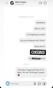 Chris also said he's taken time to examine the power dynamic in a situation between him and a fan. Update Mark Hayes Conversation Where I Gave Him My Number And Snapchat For Chris D Elia Chrisdelia