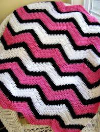 Black And White Striped Baby Blanket Chevron Crochet Handmade Baby Blanket Afghan Wrap Vanna Yarn Pink Black White Ebay Baby Blanket Crochet Chevron Crochet Handmade Baby Blankets