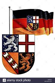 Pascal vagnat, 3 february 1998. Deutschland Saarland Flagge Wappen Und Wappen Seit 1956 Brd Heraldik Lowe Kreuz Ehemalige Wappen Von Trier Pal Stockfotografie Alamy