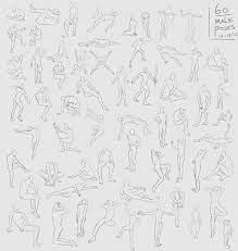 60 Male Poses Study By Joostk Drawing Reference Poses Figure Sketching Art Tutorials