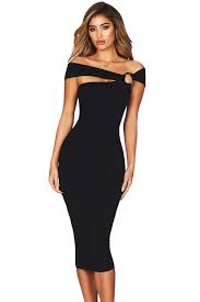 Si vous désirez vêtir une robe de fête à pois, il faudra prendre le temps de considérer de multiples éventualités assez simples, mais toutefois à ne surtout pas oublier. Robe Mi Longue Moulante Noire Elegante Pas Cher Www Modebuy Com Modebuy Modebuy Noir Mode Occasi Midi Dress Bodycon Midi Cocktail Dress Evening Midi Dress