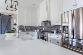Beadboard will give your kitchen a cozy rustic touch, or make a bold accent with a contrasting color. Dark Grey Kitchen Backsplash Novocom Top
