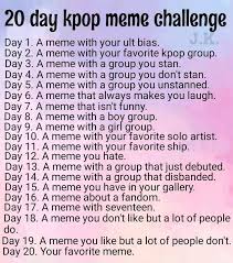 20 Day Kpop Meme Challenge Challenges Kpop This Or That Questions