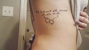 Alex Moore On Instagram Fresh Ink Makes Everything Better Quote Tattoo Serotonin Molecule Molecule Tattoo Serotonin Molecule Tattoo Tattoos