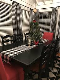 Black And White Buffalo Plaid Table Decor Thanks For The Great Review Kelly M I Love How You Styled Your Table With Th Buffalo Plaid Table Runner Buffalo Plaid Tablescape Pretty Table Settings