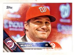 2016 TOPPS #554 DANIEL MURPHY PRESS CONFERENCE VARIATION SP