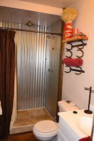 Dsc 0063 Edited 1 Jpg 1 067 1 600 Pixels Rustic Bathroom Decor Bathroom Makeover Rustic Bathroom Tin shower walls rustic bathrooms.