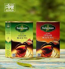 Tea packets, tea bags, tea in bulk, ceylon black tea, ceylon green tea, iced tea, herbal tea, gift tea collection. Sulaiman Tea Premium Black Tea Green Tea Flavoured Tea Sri Lanka Tea Brand