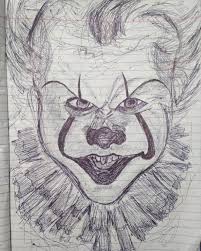 Pennywise The Dancing Clown Scribble Art Sketch Penart Animal Art Drawing Pen Art Pennywise The Dancing Clown Art