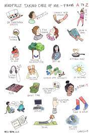 Mindfully Taking Care Of Me From A To Z Social Work Humor Emotional Wellness Emotions
