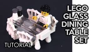 Numerous kids can play together in one table. How To Build A Lego Glass Dining Table Set Youtube