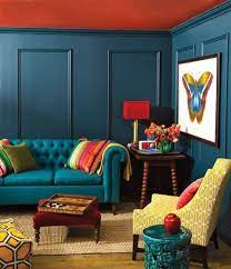 Blue and green should never chosen for the front cover of her coffee table book dazzling design, this space by amanda nisbet showcases. Paint Blue Red Yellow Colorful Living Room Design Colourful Living Room House Interior