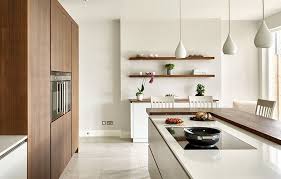 Walnut White Kitchen Design Wimbledon Brayer Kitchens Contemporary Walnut Kitchen White Modern Kitchen Modern Kitchen Apartment