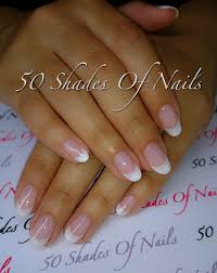 Bio Sculpture Gel French White Tip Natural Nails With